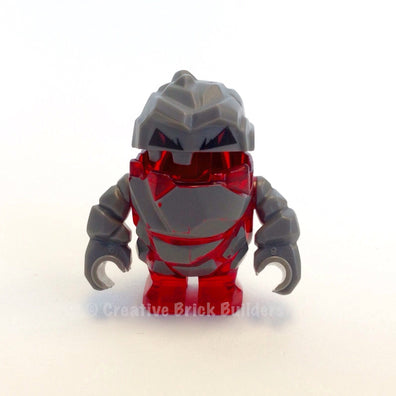 LEGO Minifigure-Rock Monster : Meltrox (Trans-Red)-Power Miners-PM003-Creative Brick Builders